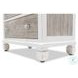 Island Haven Dapple Grey and Blanc 5 Drawer Chest