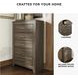 Juararo Dark Brown Five Drawer Chest