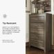 Juararo Dark Brown Five Drawer Chest