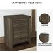 Juararo Dark Brown Nightstand