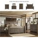 Juararo Dark Brown King Poster Bed