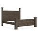 Juararo Dark Brown King Poster Bed