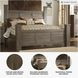 Juararo Dark Brown California King Poster Bed