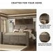 Juararo Dark Brown California King Poster Bed