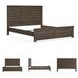 Juararo Dark Brown California King Panel Bed
