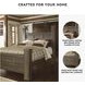 Juararo Dark Brown Queen Poster Bed