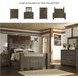 Juararo Dark Brown Queen Poster Bed