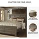 Juararo Dark Brown Queen Panel Bed