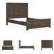Juararo Dark Brown Queen Panel Bed