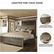 Juararo Dark Brown King Panel Bed