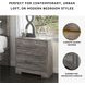 Ralinksi Gray 2 Drawer Nightstand