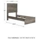 Ralinksi Gray Twin Panel Bed