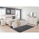 Stelsie White 6 Drawer Dresser and Rectangular Mirror