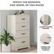 Stelsie White 4 Drawer Chest