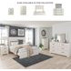 Stelsie White 4 Drawer Chest