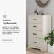 Stelsie White 4 Drawer Chest