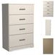 Stelsie White 4 Drawer Chest