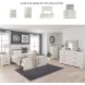 Stelsie White 2 Drawer Nightstand