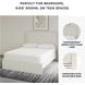 Stelsie White Queen Panel Bed