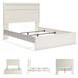 Stelsie White Queen Panel Bed