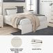 Stelsie White Queen Panel Bed