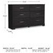 Belachime Black Dresser