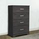 Belachime Black 4 Drawers Chest