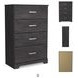 Belachime Black 4 Drawers Chest
