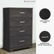 Belachime Black 4 Drawers Chest