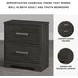 Belachime Black Nightstand