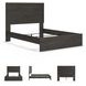 Belachime Black Queen Panel Bed