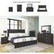 Belachime Black King Panel Bed