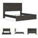 Belachime Black King Panel Bed