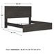 Belachime Black King Panel Bed