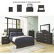 Belachime Black Full Panel Bed