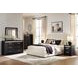 Shoralli Black 6 Drawer Dresser with LED