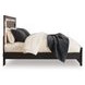 Shoralli Black King Panel Bed with LED