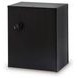 Shoralli Black 2 Drawer Nightstand with USB Charging and LED
