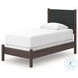 Cadmori Brown Twin Upholstered Panel Bed