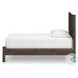 Cadmori Brown Twin Upholstered Panel Platform Bed