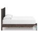Cadmori Brown Upholstered Panel Platform Bedroom Set