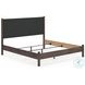 Cadmori Brown King Upholstered Panel Bed