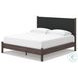Cadmori Brown King Upholstered Panel Platform Bed