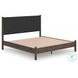 Cadmori Brown King Upholstered Panel Platform Bed