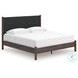 Cadmori Brown King Upholstered Panel Platform Bed