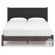 Cadmori Brown King Upholstered Panel Platform Bed