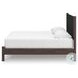 Cadmori Brown King Upholstered Panel Platform Bed