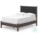 Cadmori Brown Full Upholstered Panel Bed