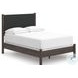 Cadmori Brown Full Upholstered Panel Bed