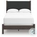 Cadmori Brown Full Upholstered Panel Bed